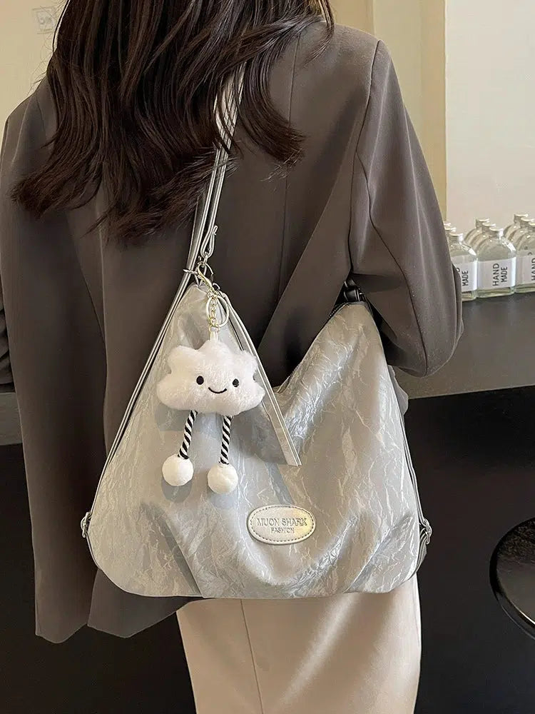 Plush Keychain Casual Shoulder Bag