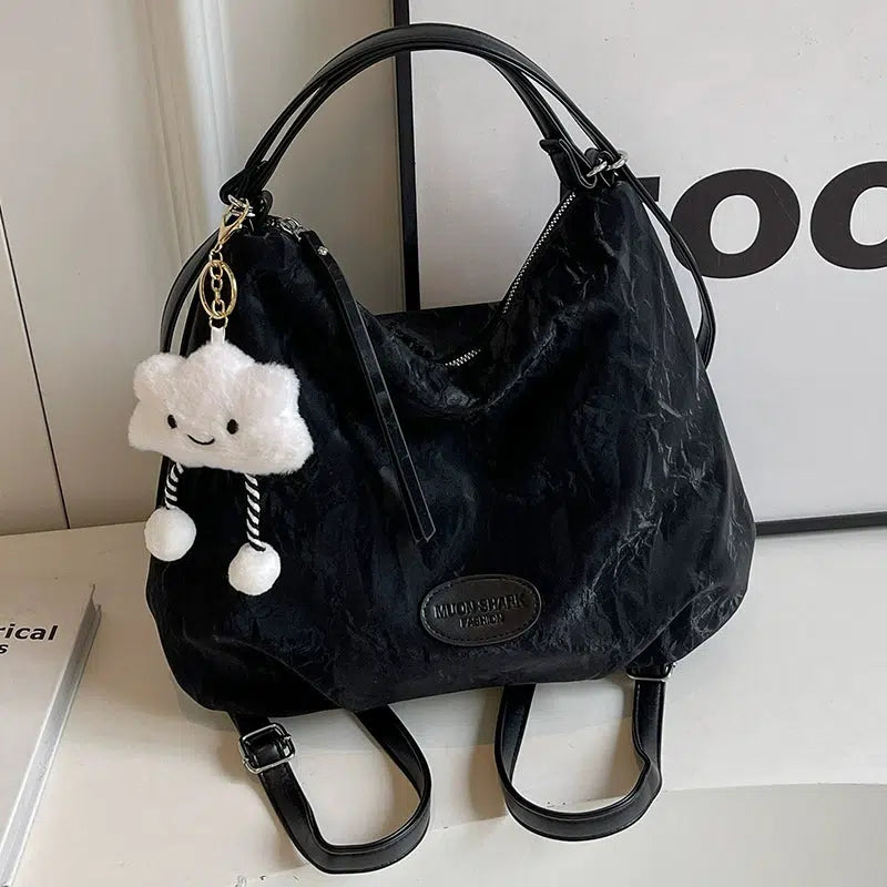 Plush Keychain Casual Shoulder Bag