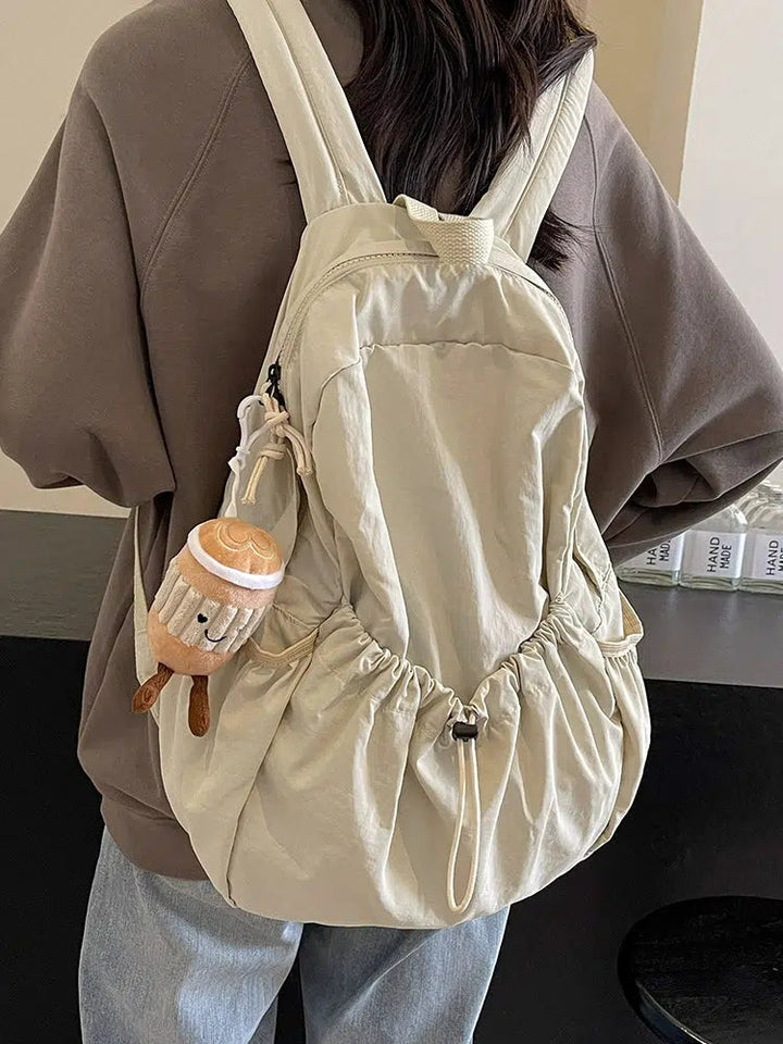 Plush Keychain Large Capacity Backpack