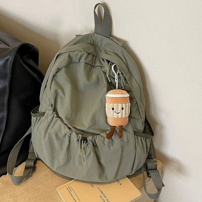 Plush Keychain Large Capacity Backpack