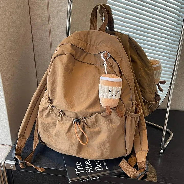 Plush Keychain Large Capacity Backpack