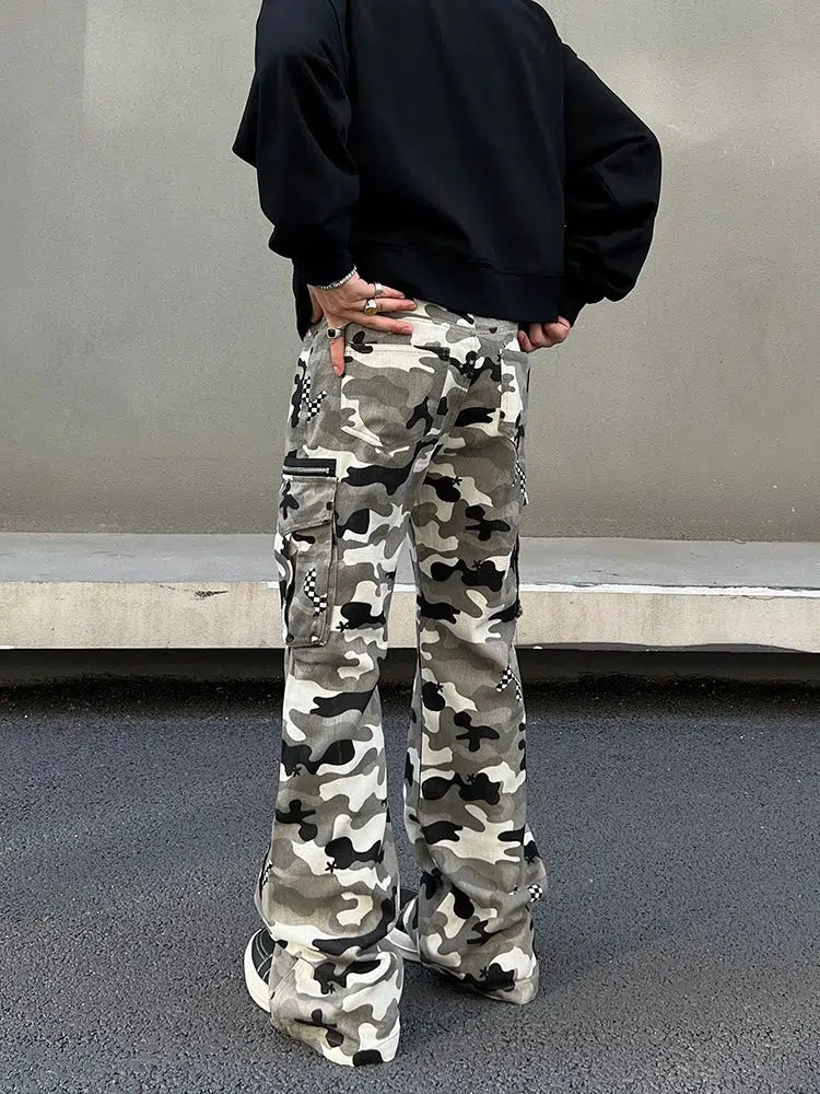 Pockets Camouflage Cargo Pants