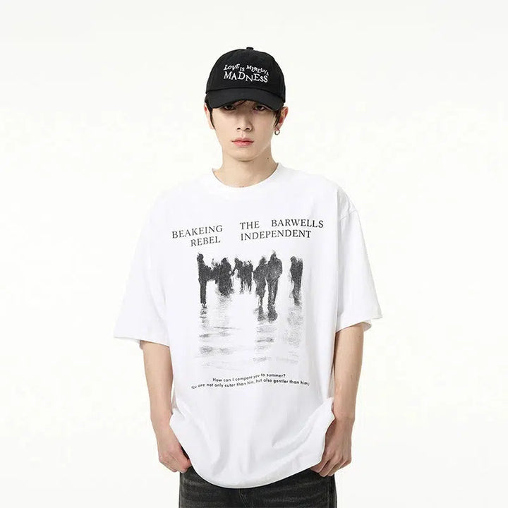 Printed Short-sleeved T-shirt