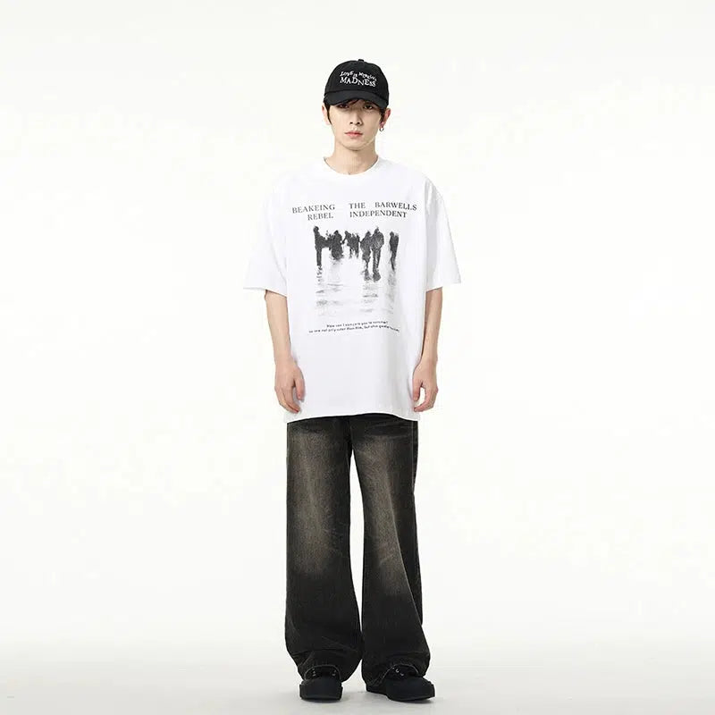 Printed Short-sleeved T-shirt