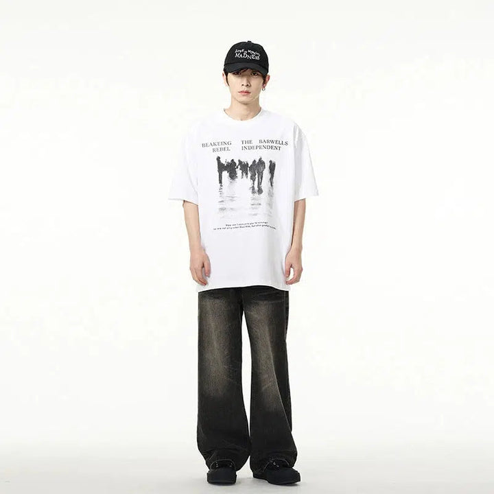 Printed Short-sleeved T-shirt