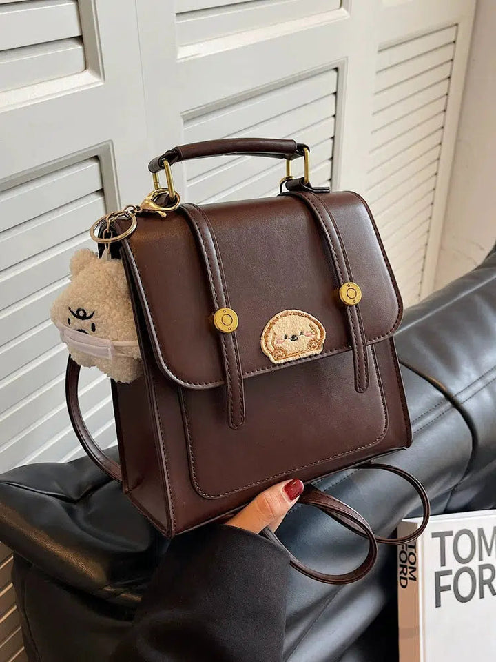 Puppy Embroidery Backpack