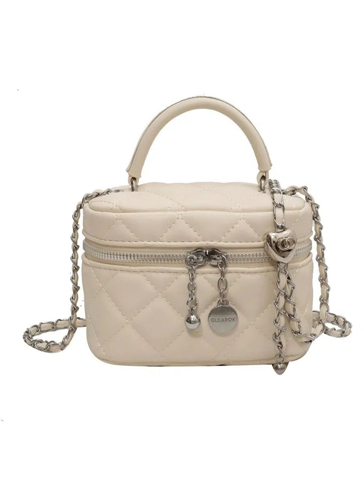 Quilted Chain Handle Mini Bag