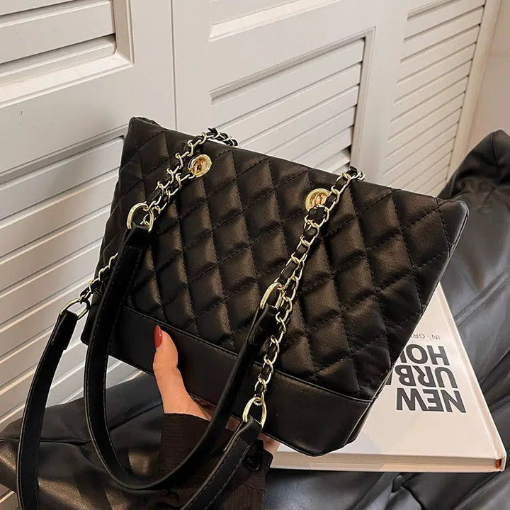 Quilted Chain Small Square Bag