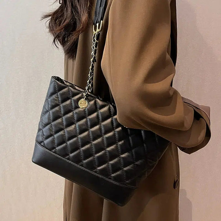 Quilted Chain Small Square Bag