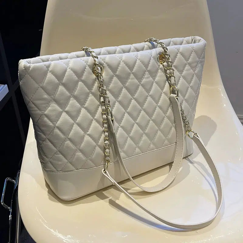 Quilted Chain Small Square Bag