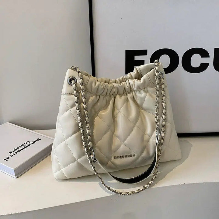 Quilted Chain Strap Shoulder Bag