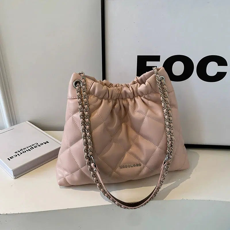 Quilted Chain Strap Shoulder Bag