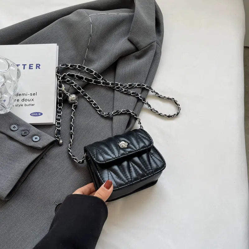 Quilted Small Square Chain Bag