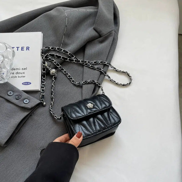 Quilted Small Square Chain Bag