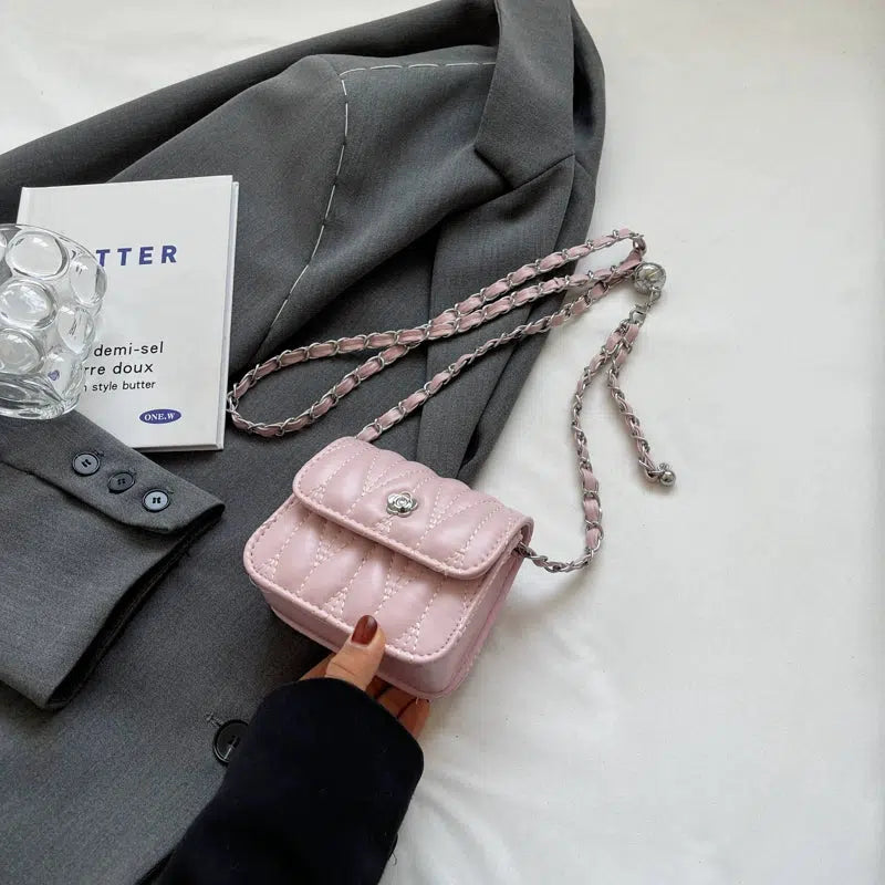Quilted Small Square Chain Bag