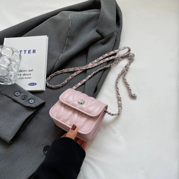 Quilted Small Square Chain Bag