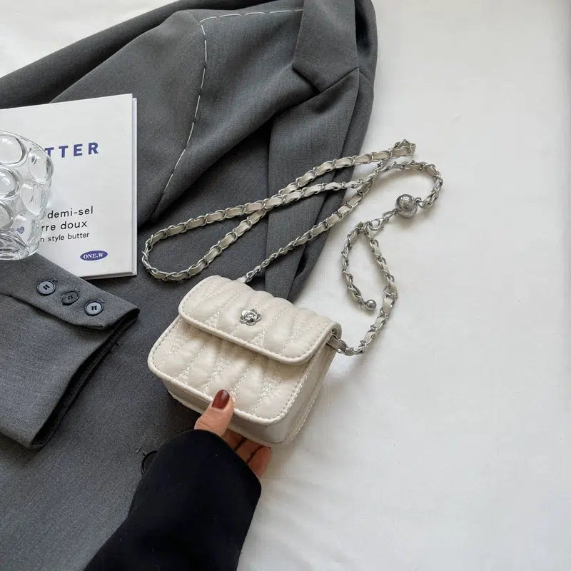 Quilted Small Square Chain Bag