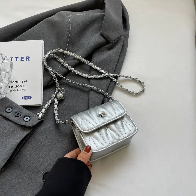 Quilted Small Square Chain Bag