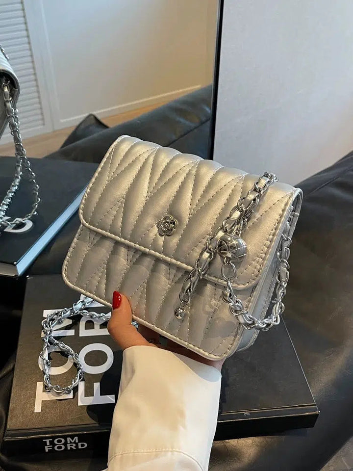 Quilted Small Square Chain Bag