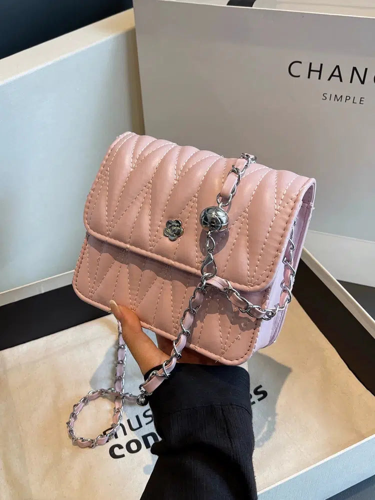 Quilted Small Square Chain Bag