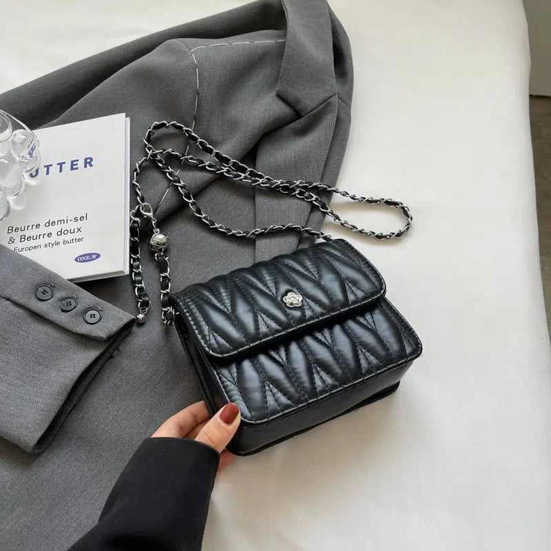 Quilted Small Square Chain Bag