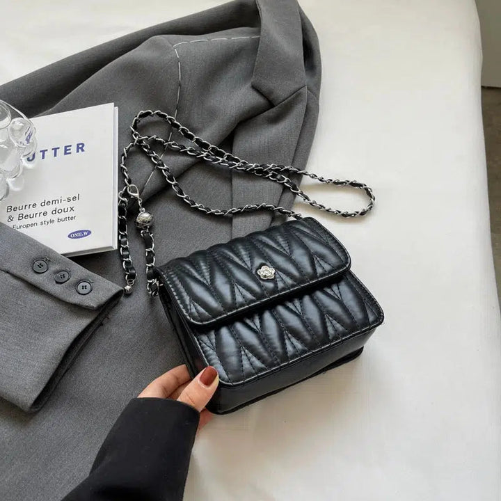 Quilted Small Square Chain Bag