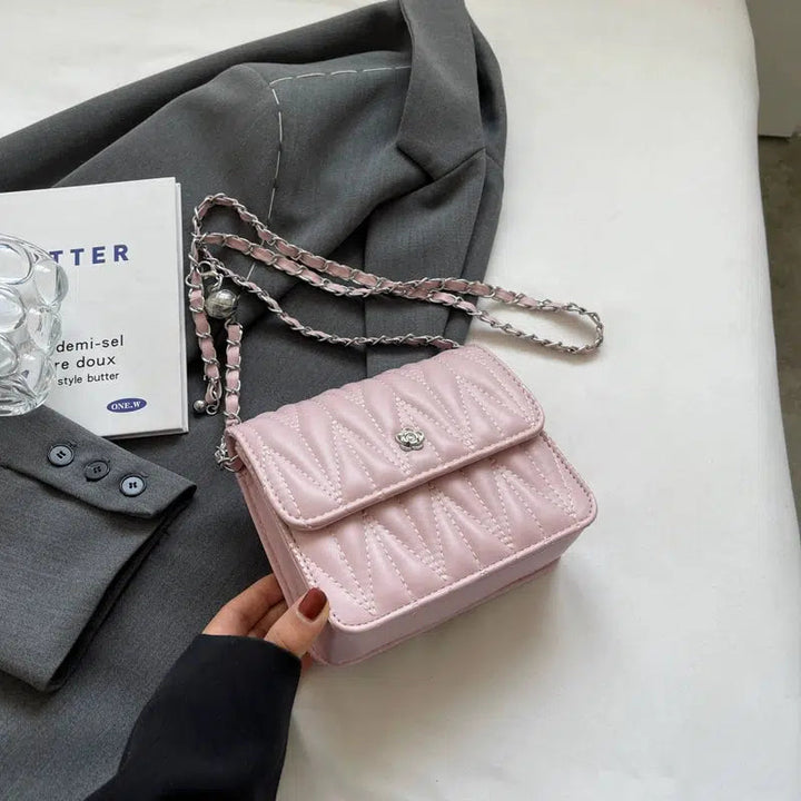 Quilted Small Square Chain Bag