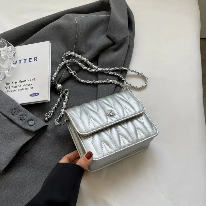 Quilted Small Square Chain Bag