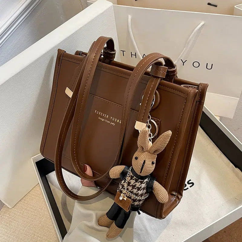 Rabbit Keychain Canvas Tote Bag