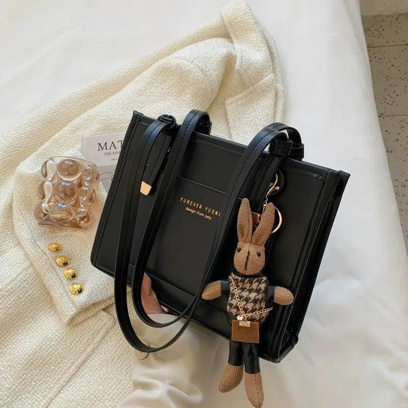 Rabbit Keychain Canvas Tote Bag