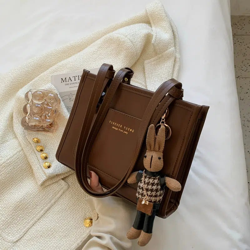 Rabbit Keychain Canvas Tote Bag