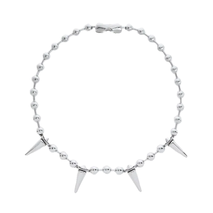 Rivet Ball Necklace Choker
