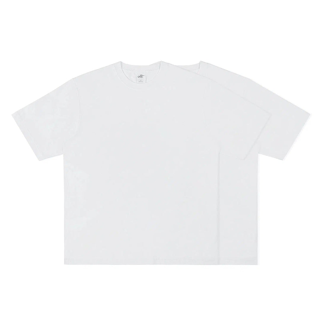 Round Neck Solid Color T-shirt
