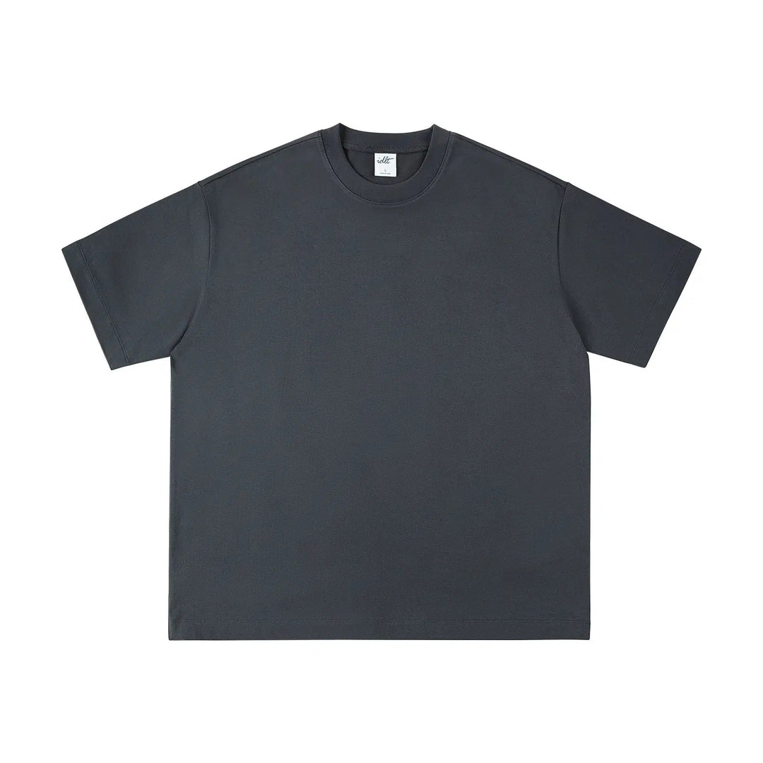 Round Neck Solid Color T-shirt