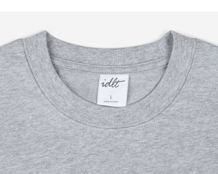 Round Neck Solid Color T-shirt