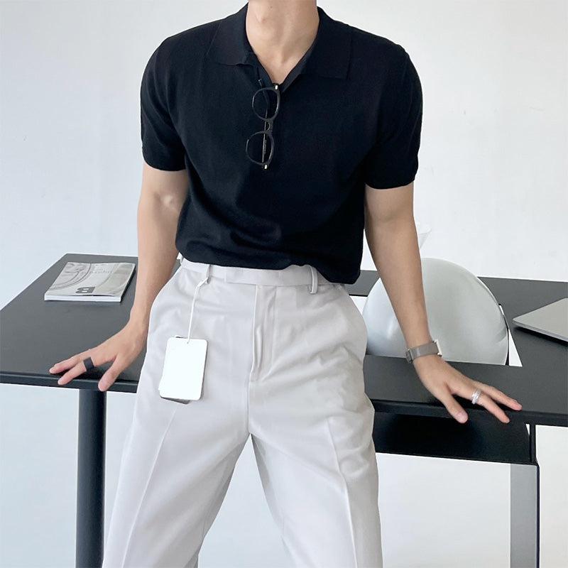 Short Sleeve Basic Polo Shirt