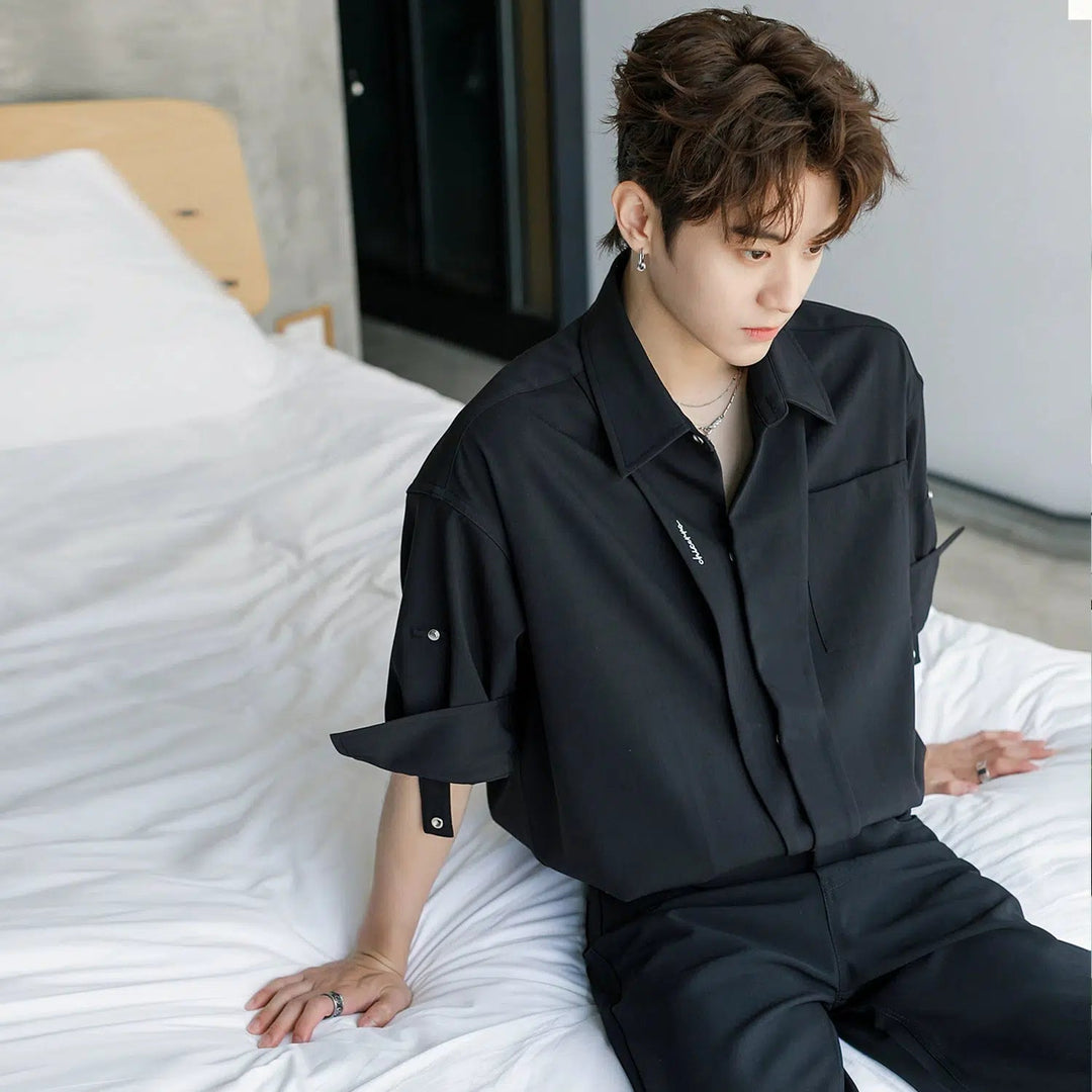 Short Sleeve Chiffon Shirt