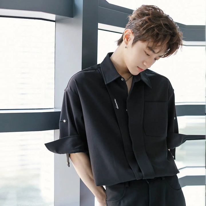 Short Sleeve Chiffon Shirt