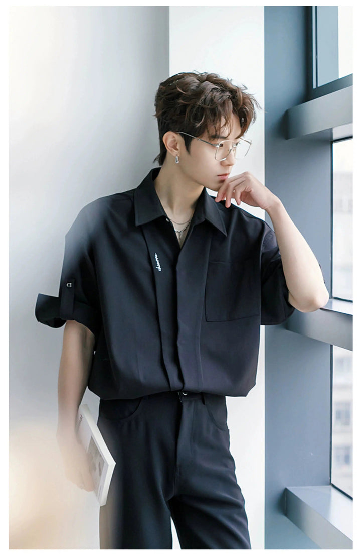 Short Sleeve Chiffon Shirt