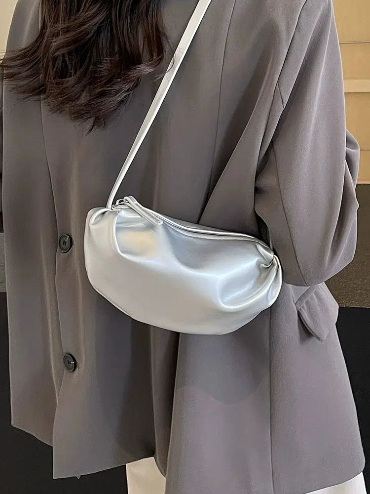 Sleek Leather Shoulder Bag