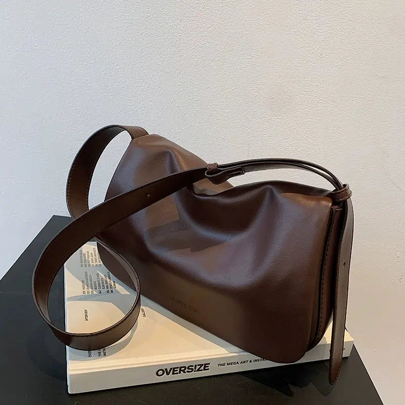 Sleek Leather Shoulder Bag