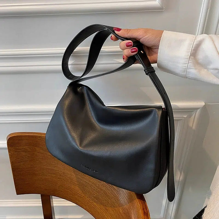 Sleek Leather Shoulder Bag