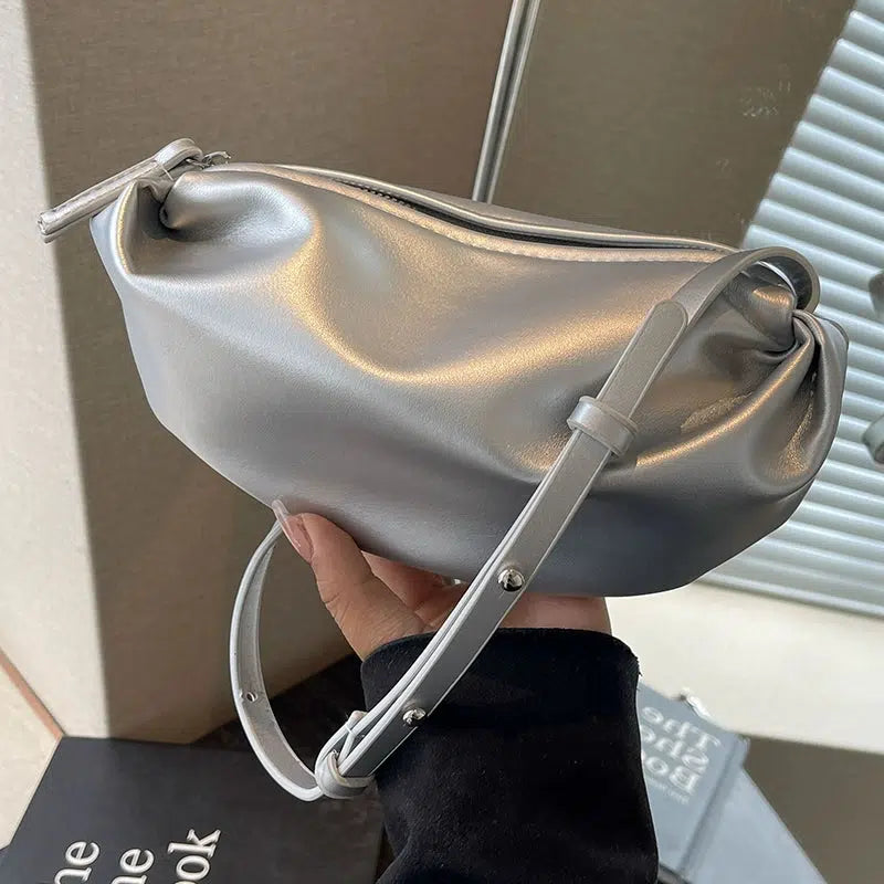 Sleek Leather Shoulder Bag