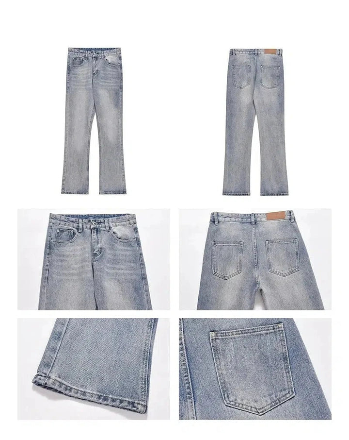 Slim-fit Light Blue Straight-leg Jeans