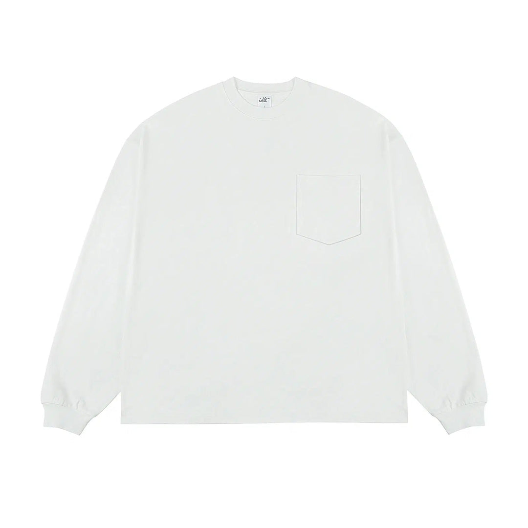 Solid Color Long-Sleeve T-shirt