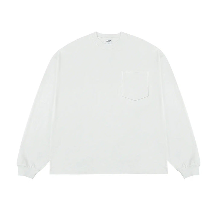 Solid Color Long-Sleeve T-shirt