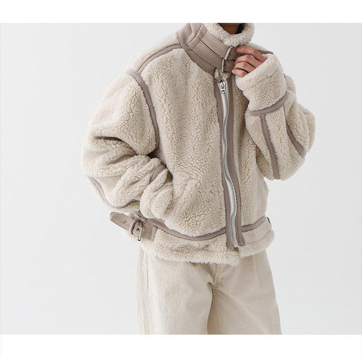 Stand Collar Fleece Jacket