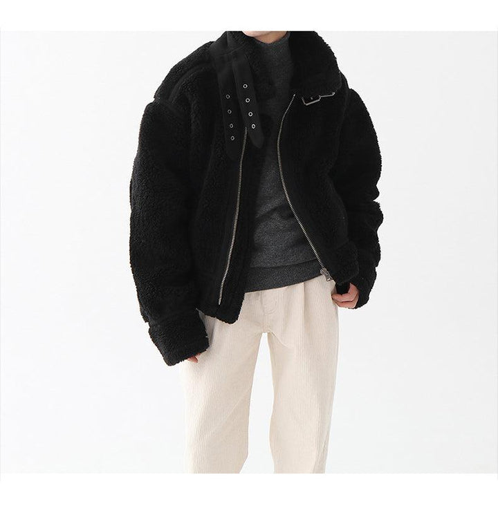 Stand Collar Fleece Jacket