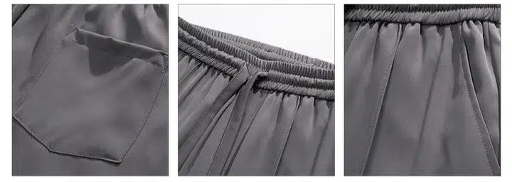 Straight Ice Silk Drape Casual Pants