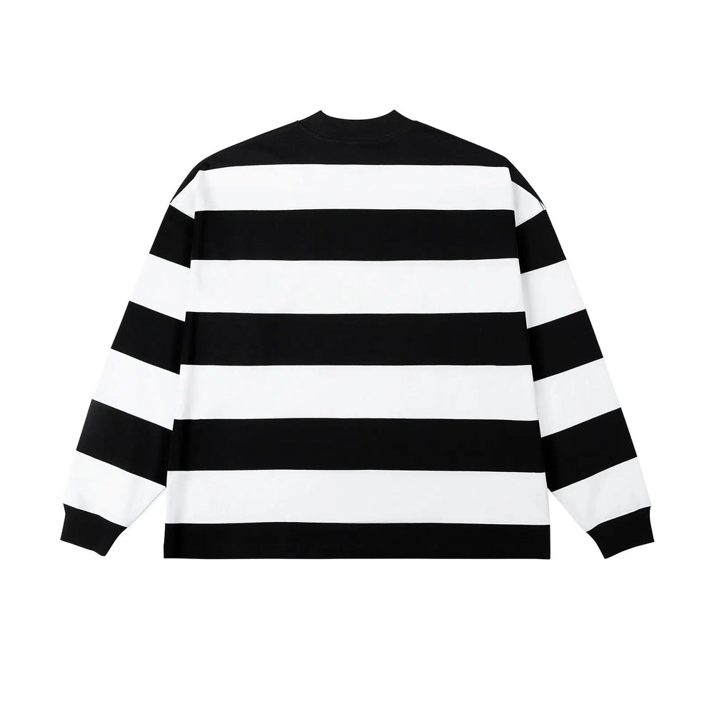 Striped Crew Neck Sweatshirt